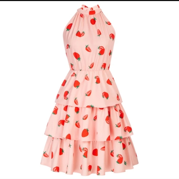 Belle Poque Dresses & Skirts - Strawberry Halter Top Mini Dress